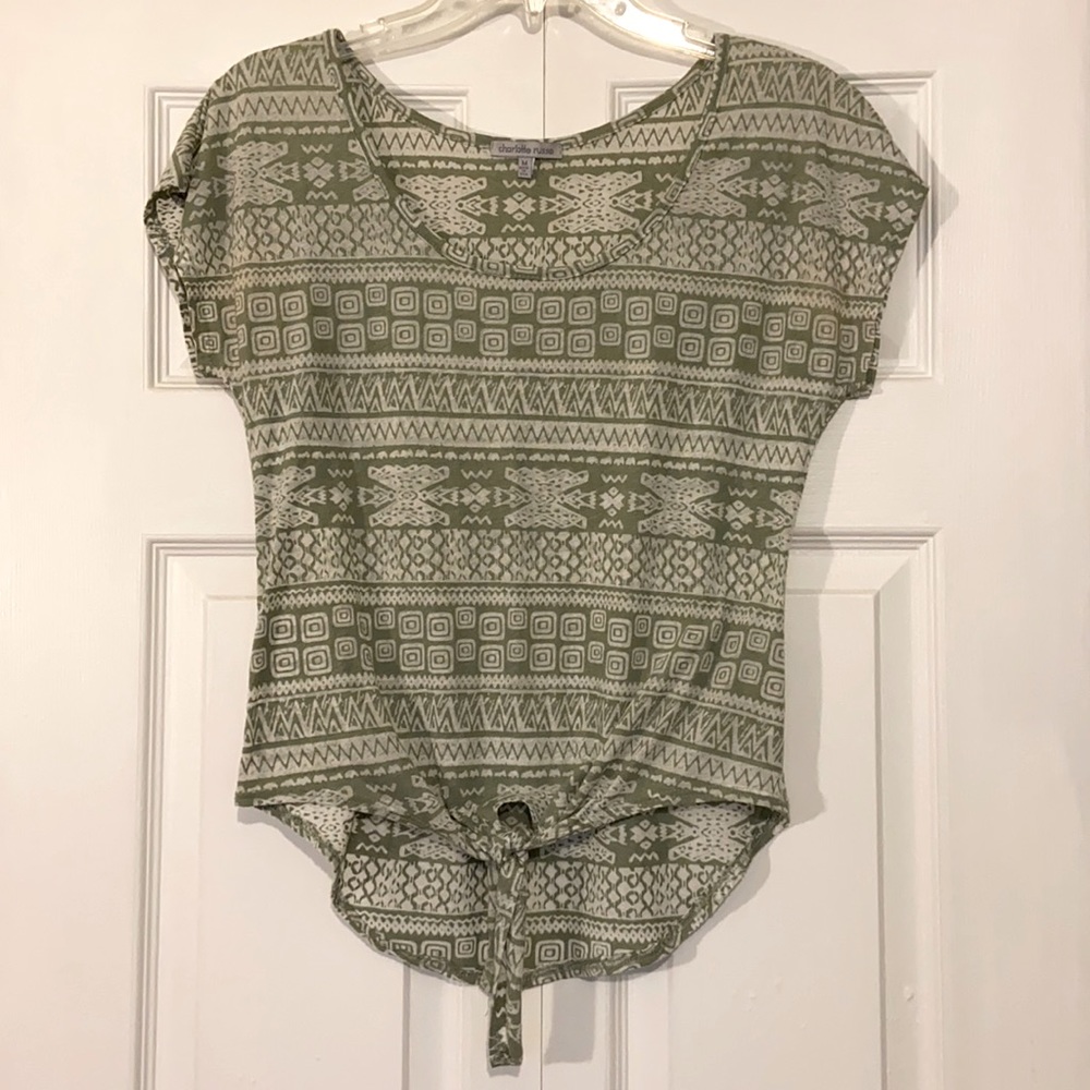 Geometrical print tee